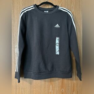 Adidas black crewneck sweatshirt NWT